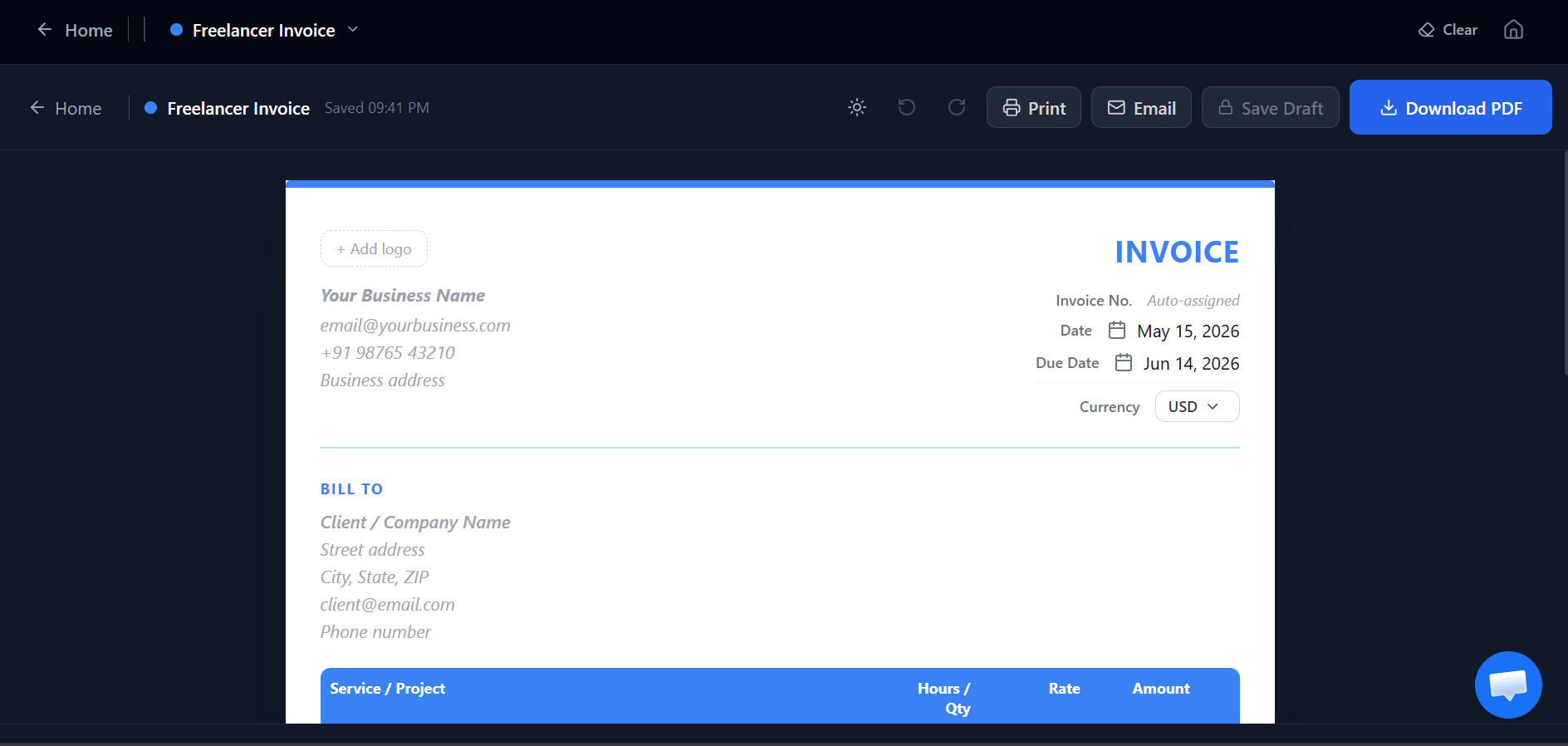 Invilic screenshot