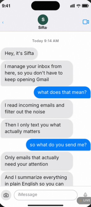 Sifta screenshot