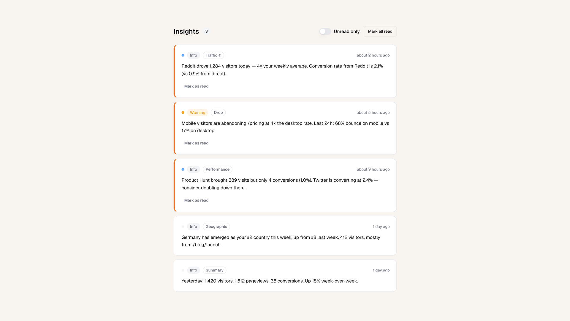 Muro Analytics screenshot