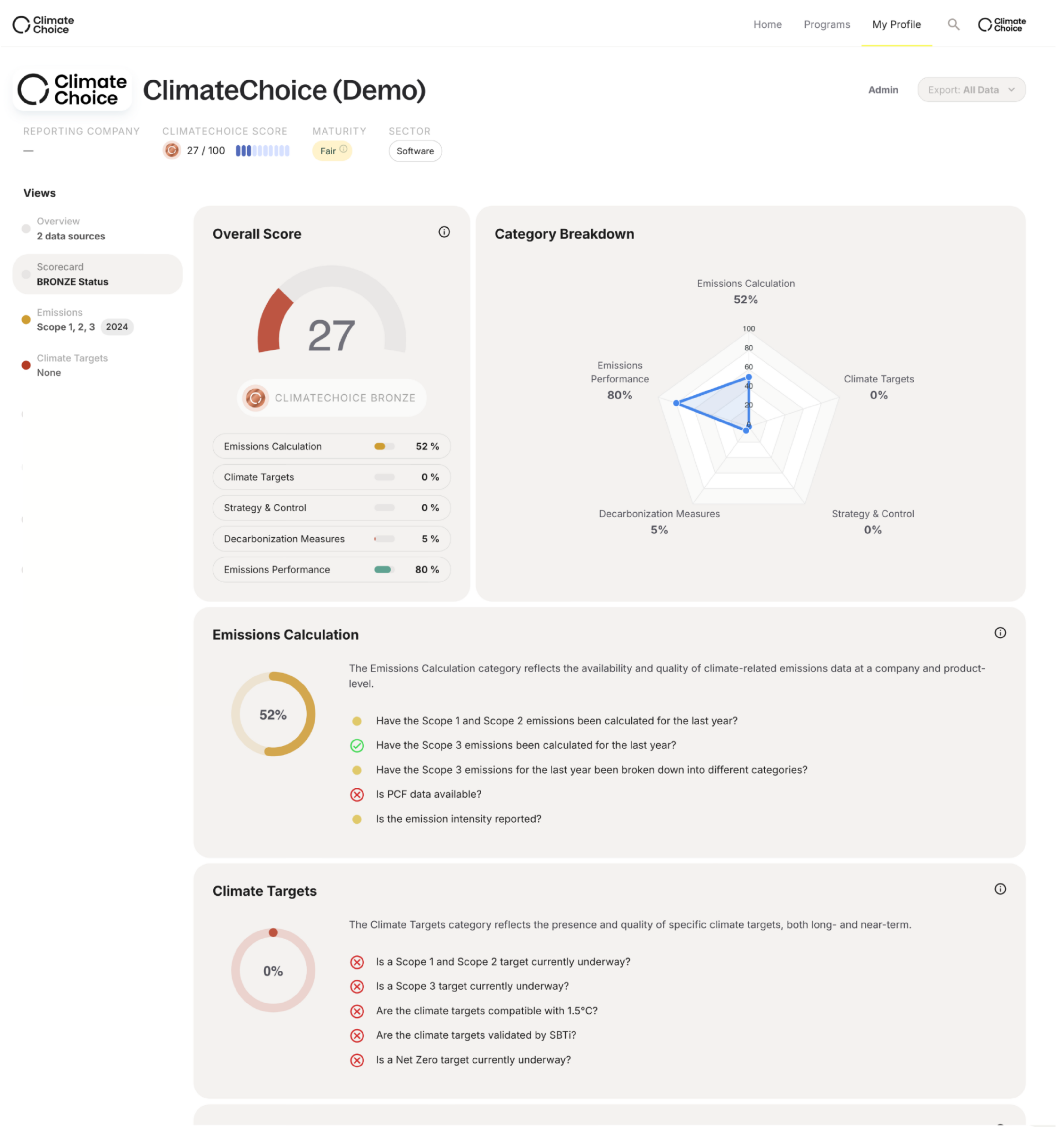 ClimateChoice screenshot