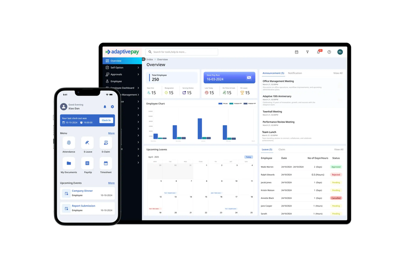 Adaptive HRMS screenshot