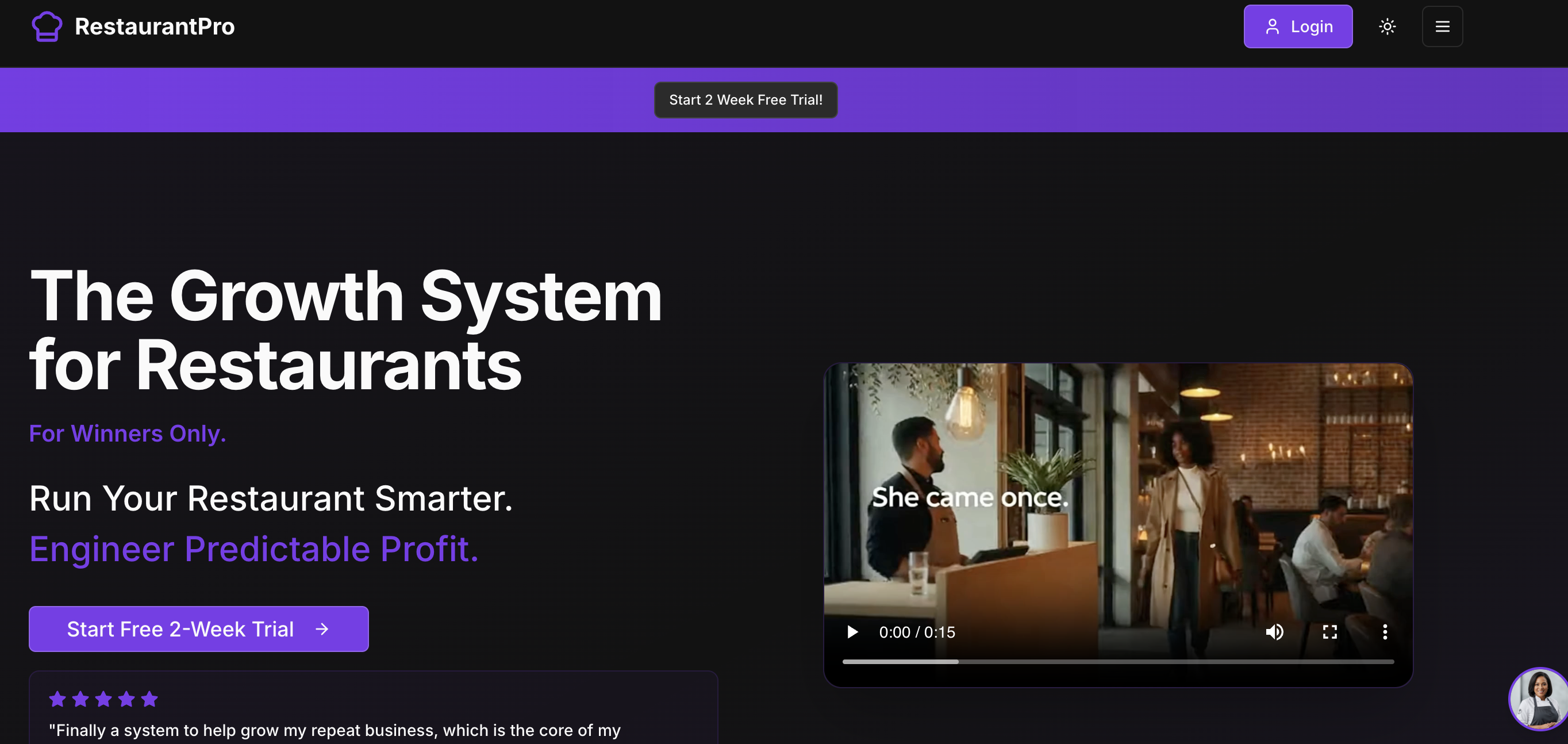 Restaurant Operating System screenshot