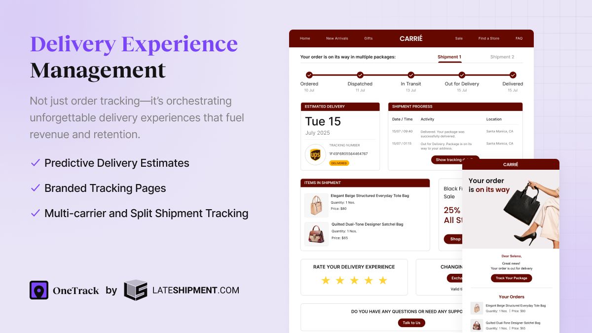 LateShipment.com screenshot