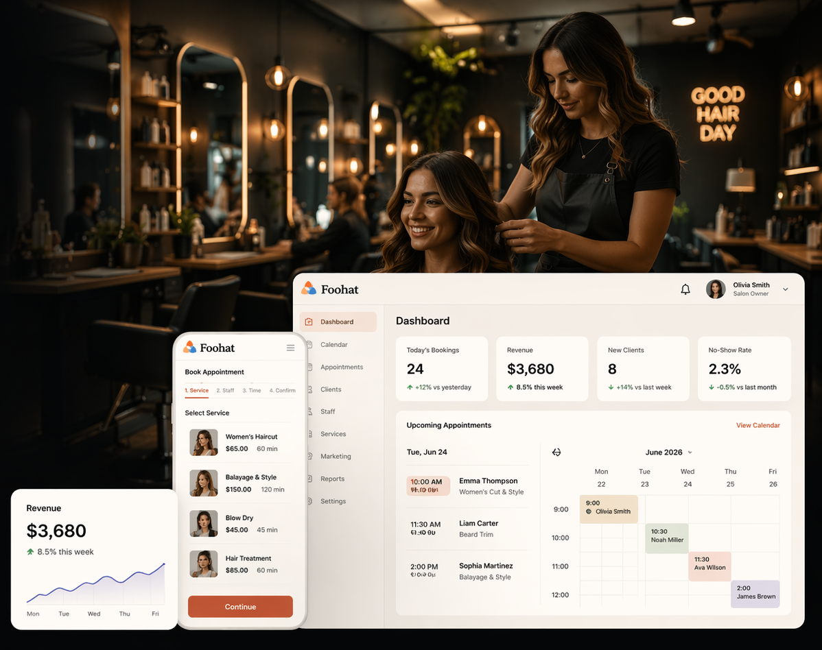 Foohat Salon Software screenshot
