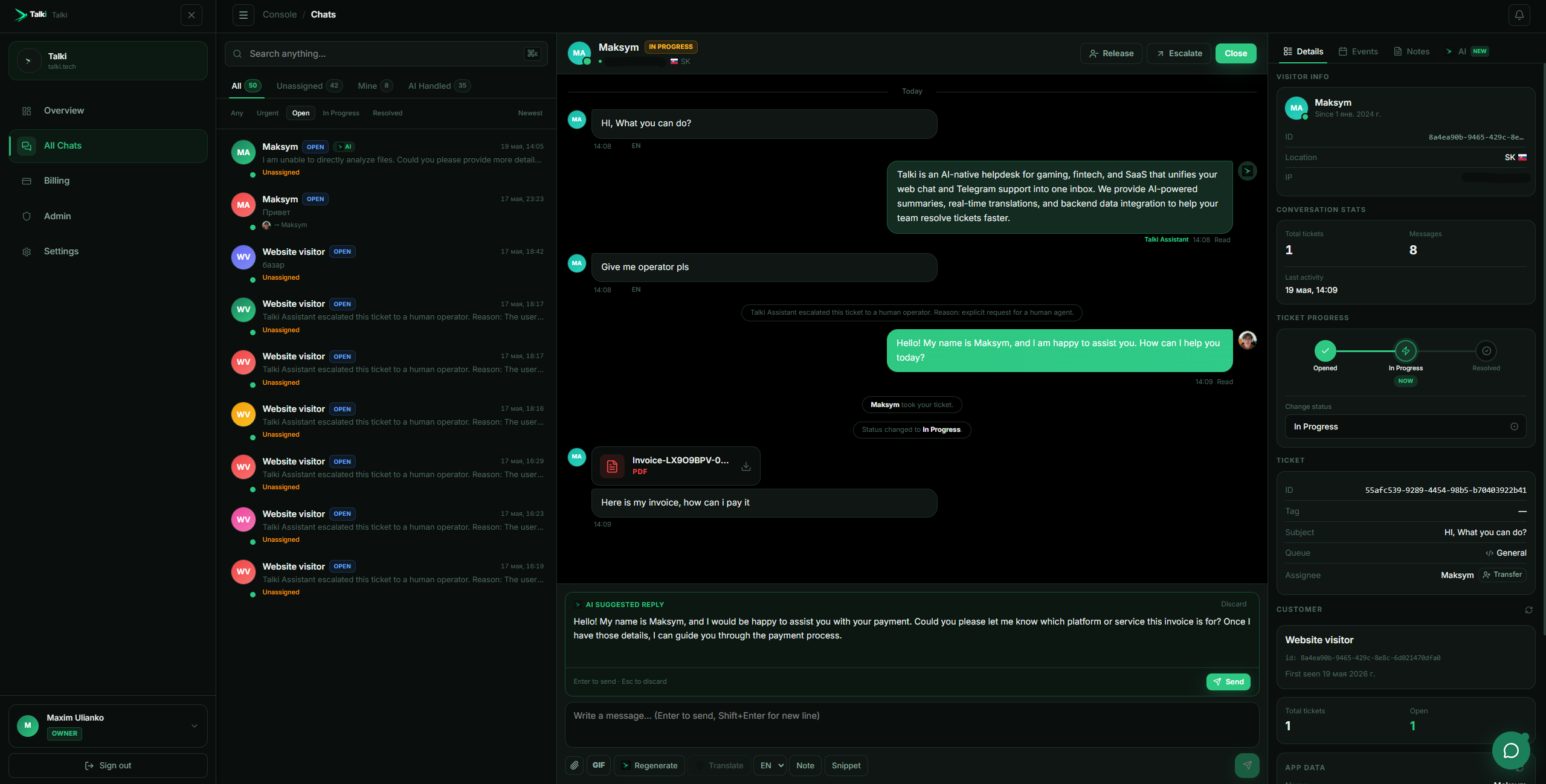 Talki screenshot