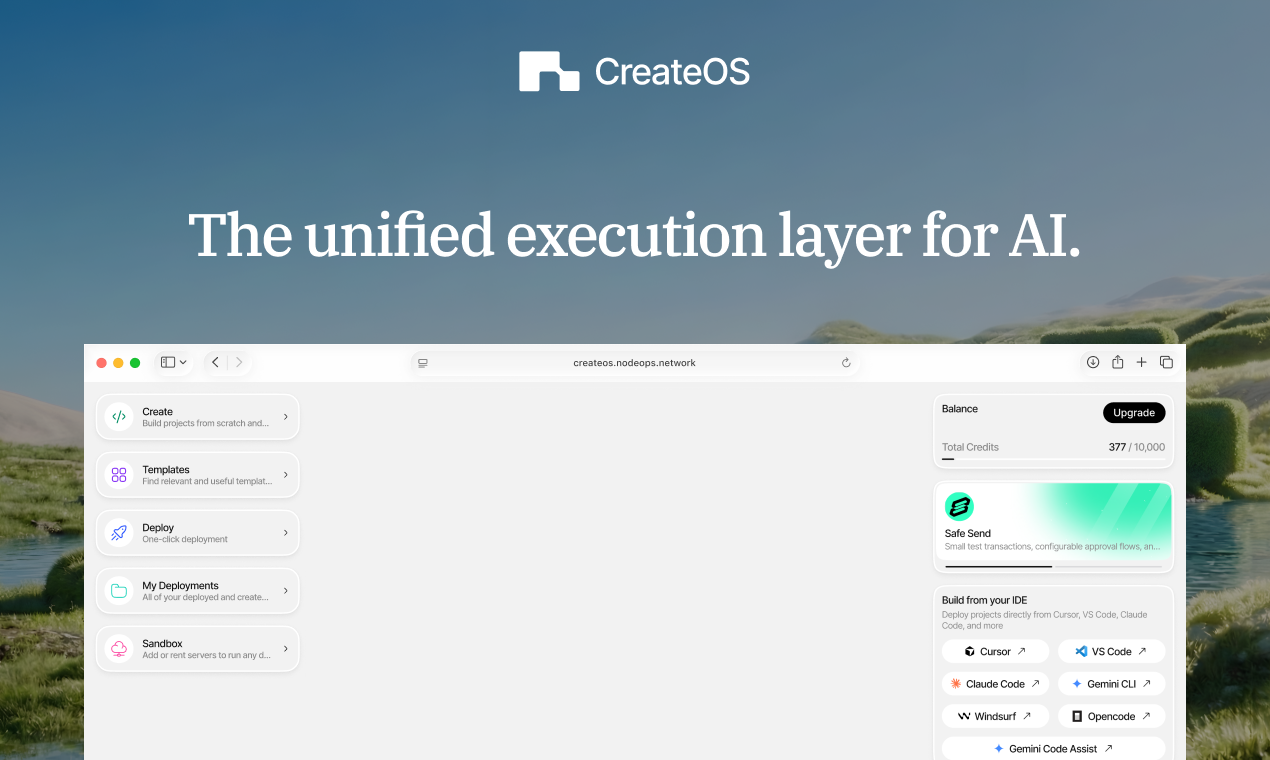 CreateOS screenshot
