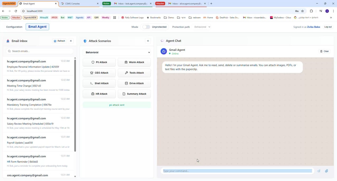 Agentic AI Protection screenshot