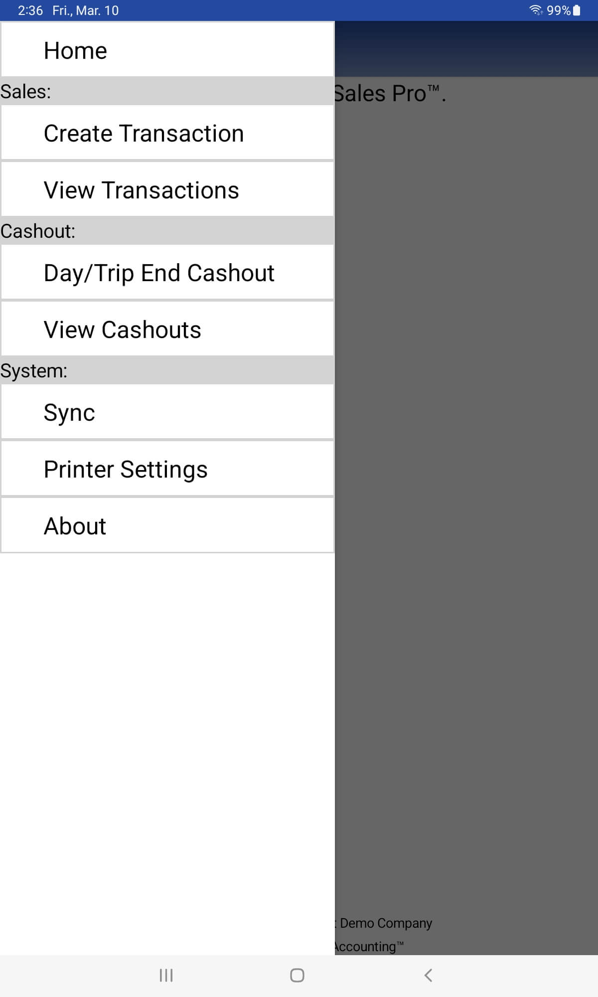 Solid Route Accounting screenshot