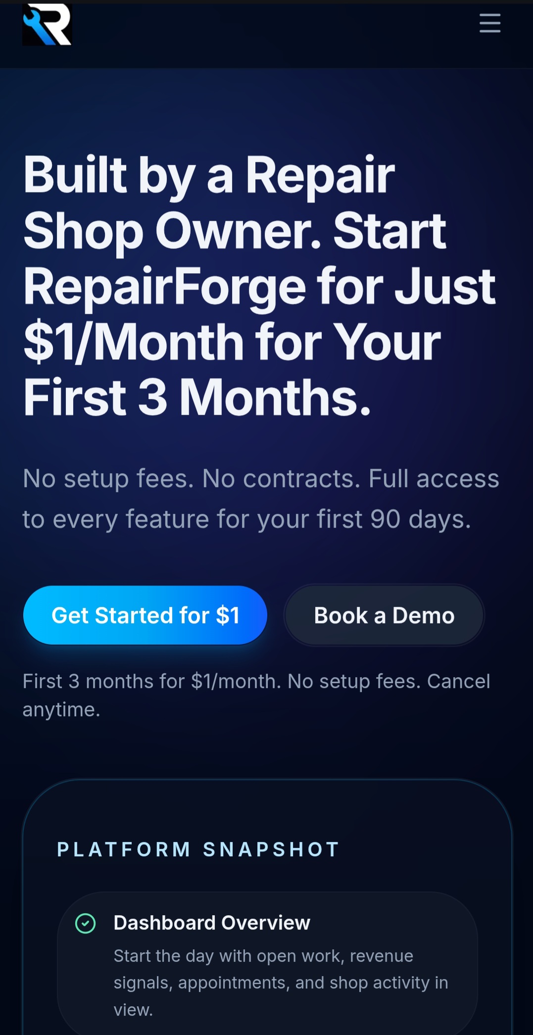 Repairforge screenshot
