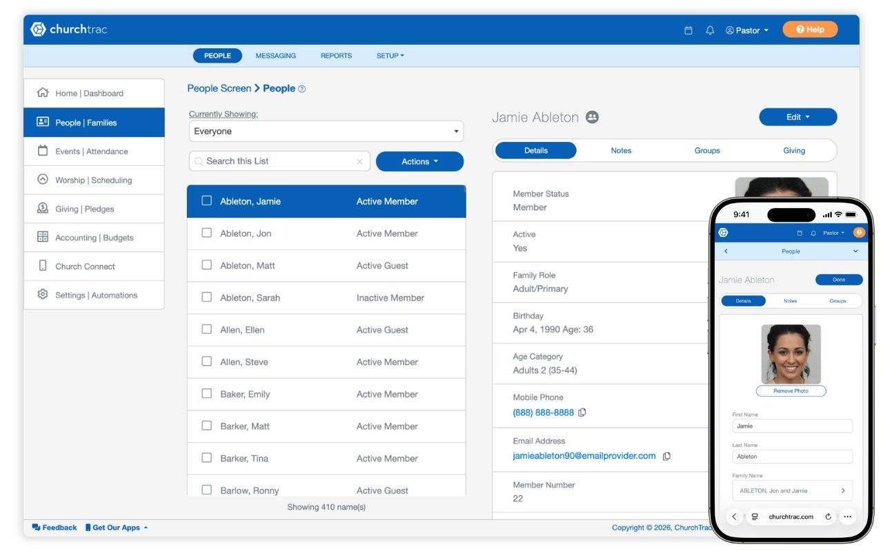 ChurchTrac Reviews 2026: Details, Pricing, & Features | G2