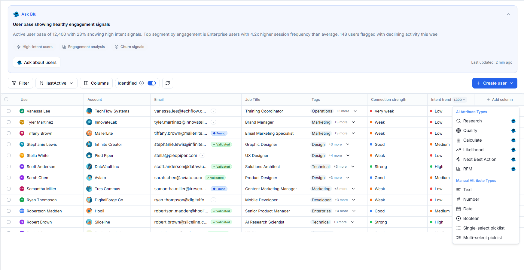 Intempt screenshot