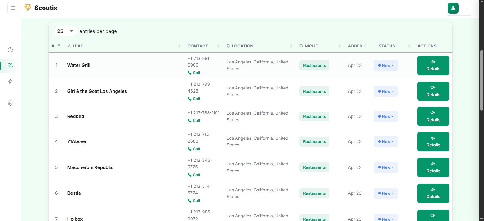 Scoutix screenshot
