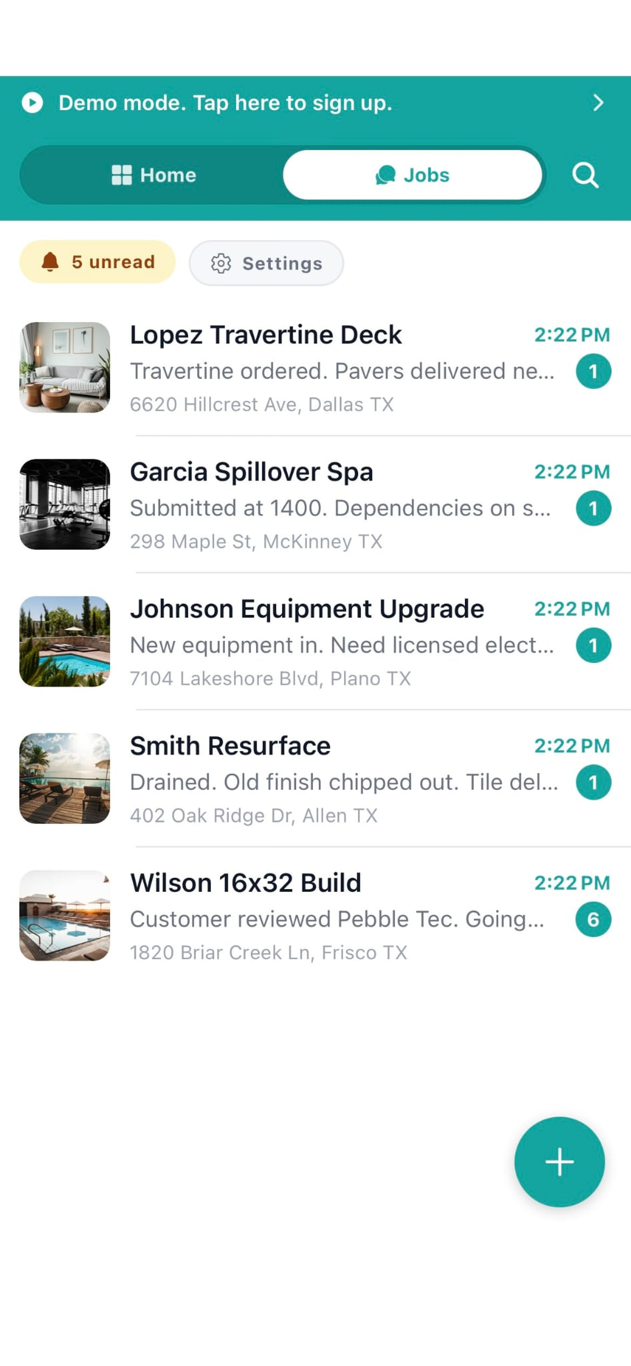 Workhand screenshot