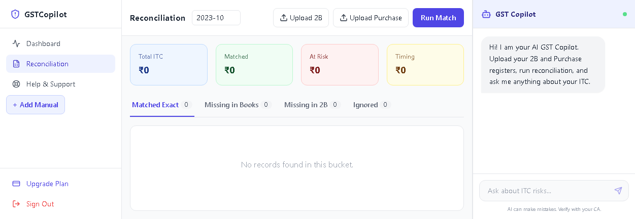 GST Copilot screenshot