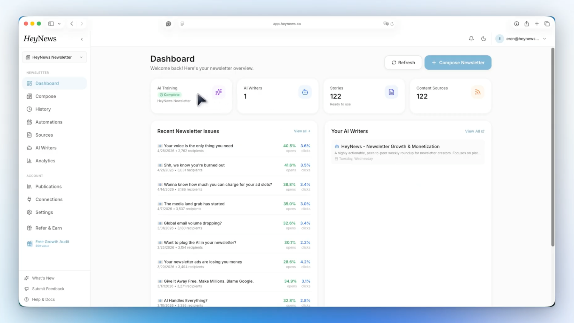 HeyNews screenshot