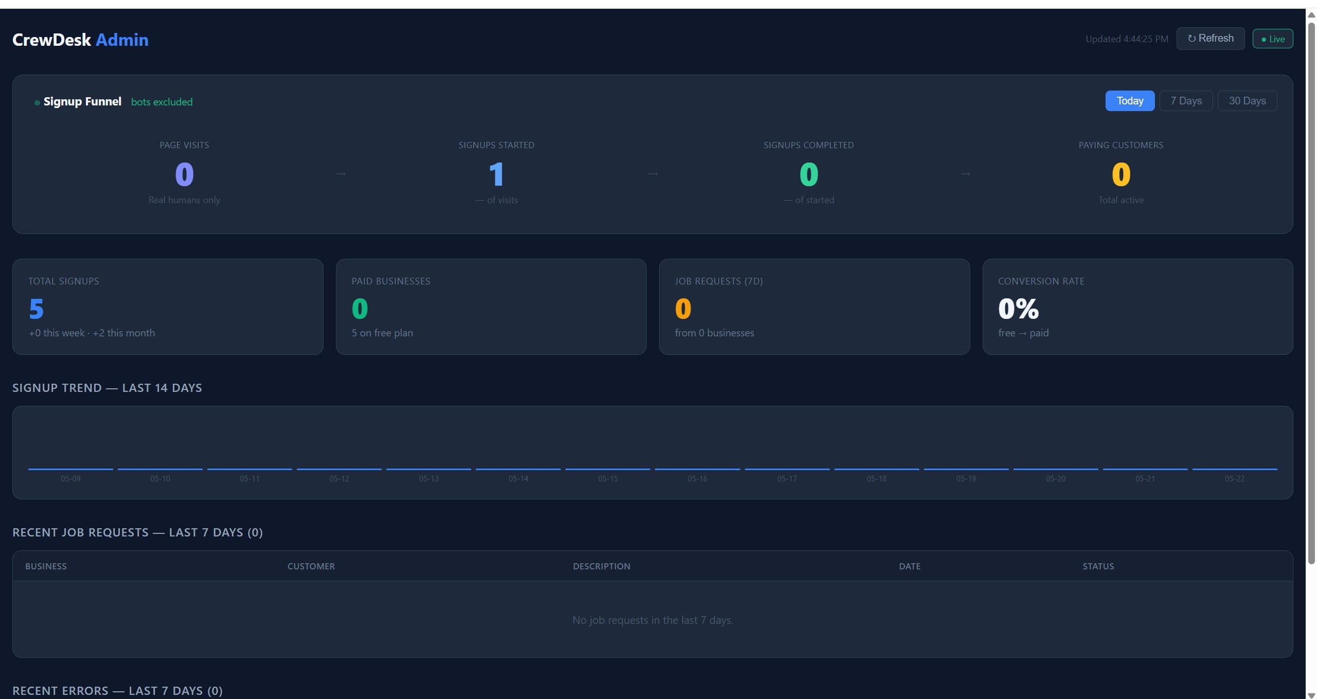 CrewDesk screenshot