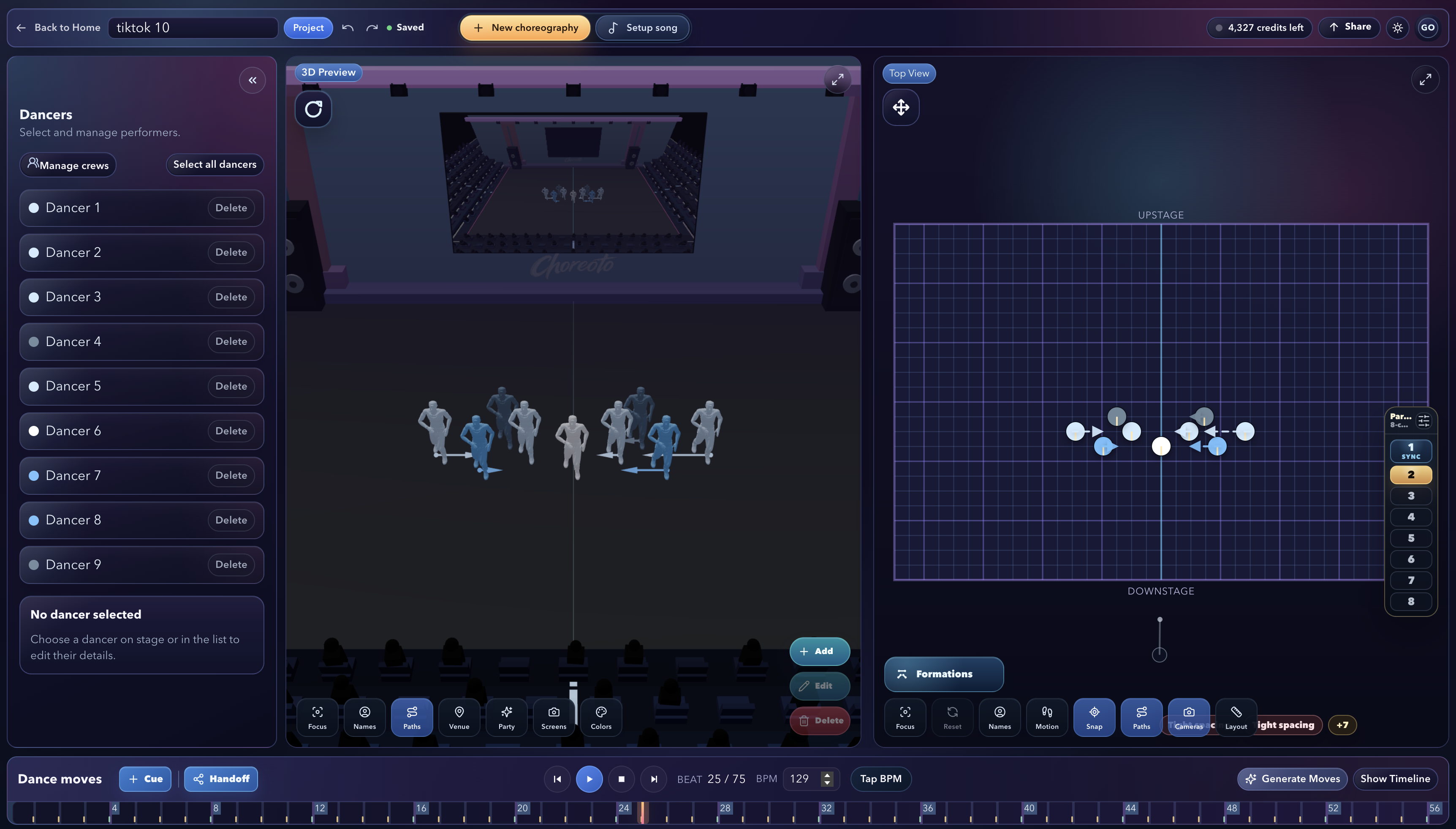 Choreoto screenshot