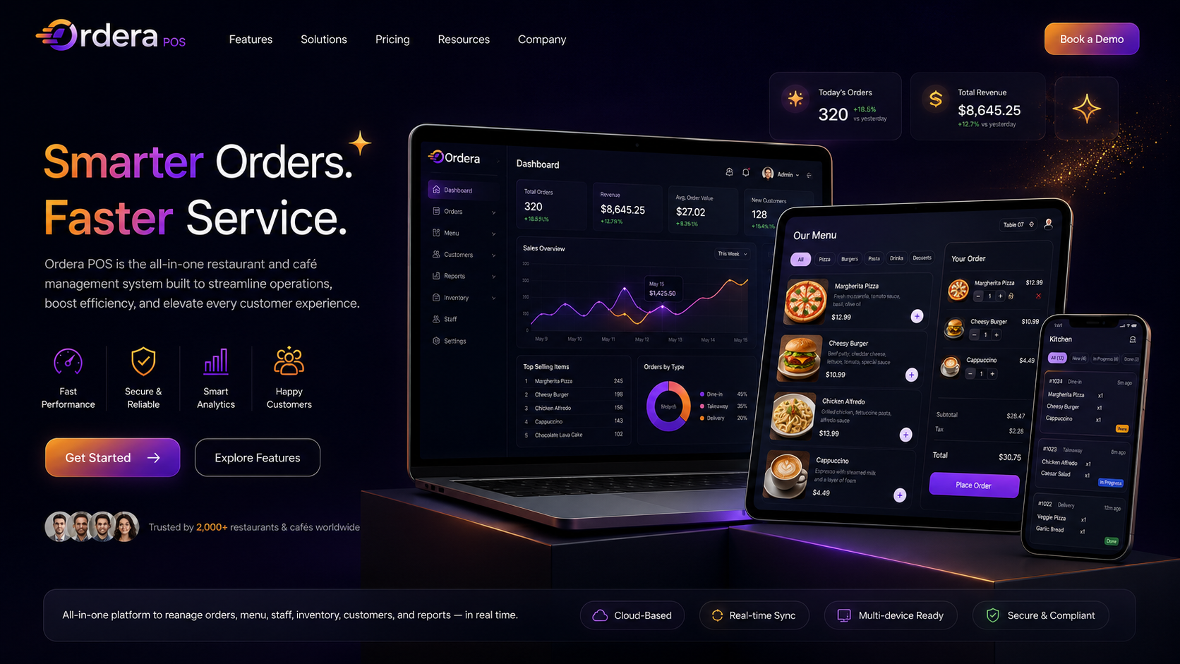 Ordera POS screenshot