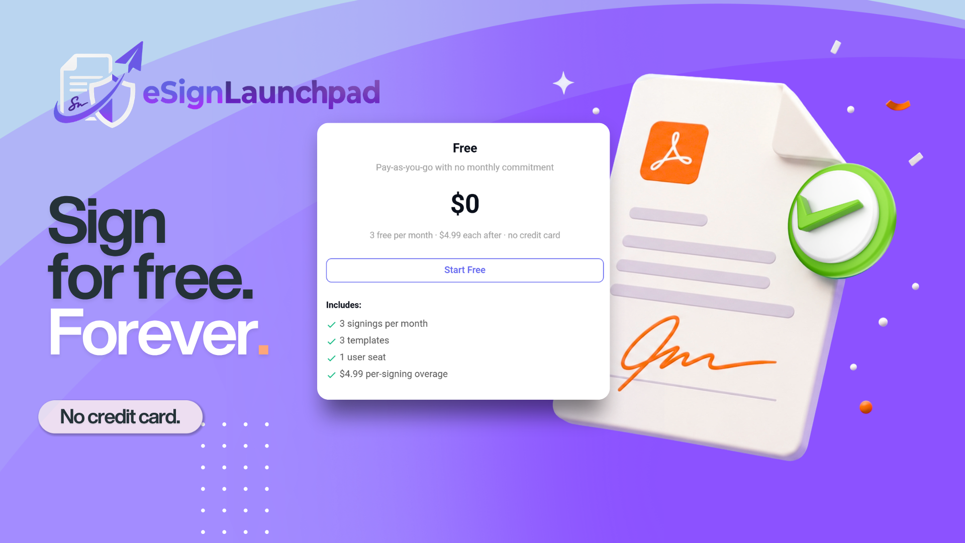 eSign Launchpad screenshot