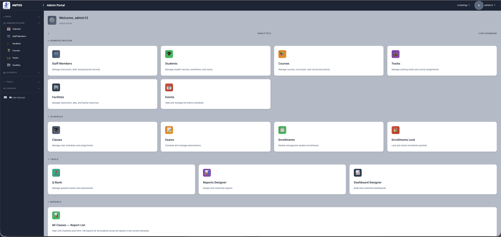 AMTOS screenshot