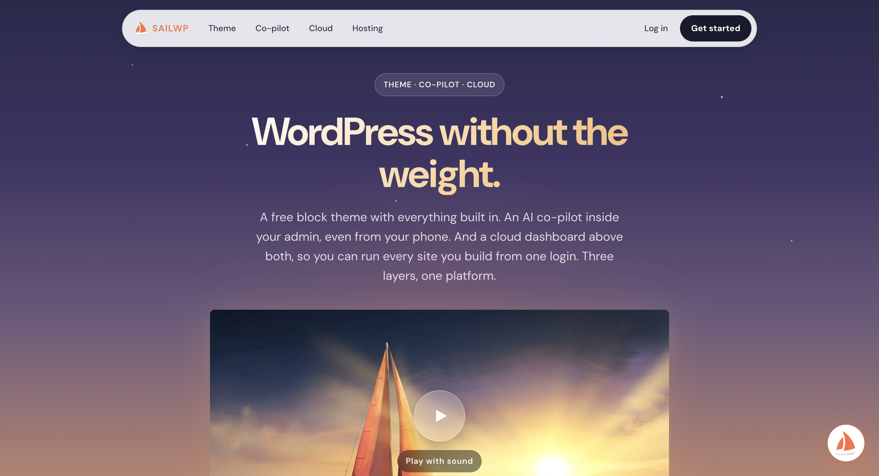 SailWP screenshot