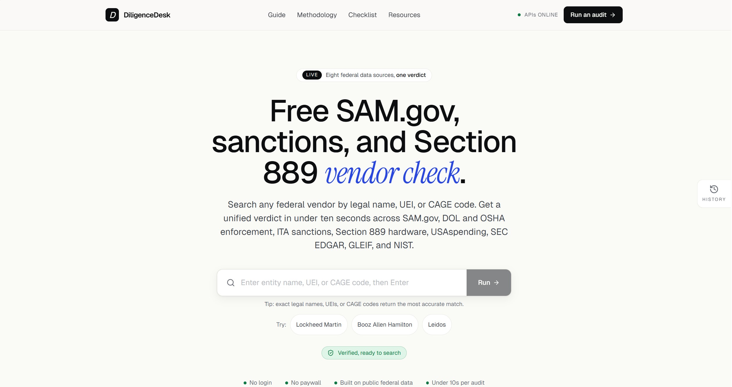 DiligenceDesk screenshot