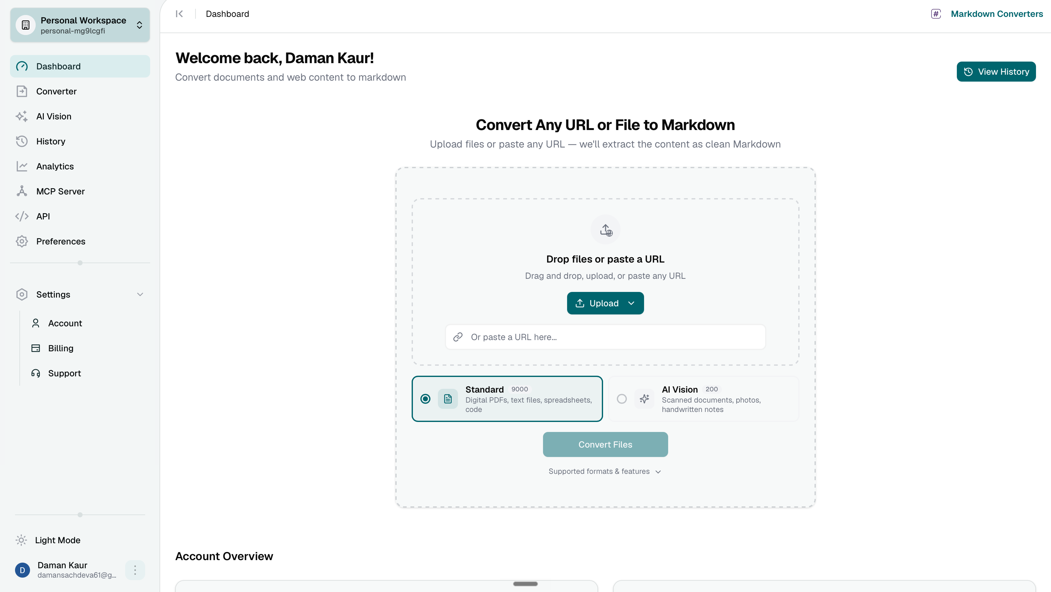 Markdown Converters screenshot