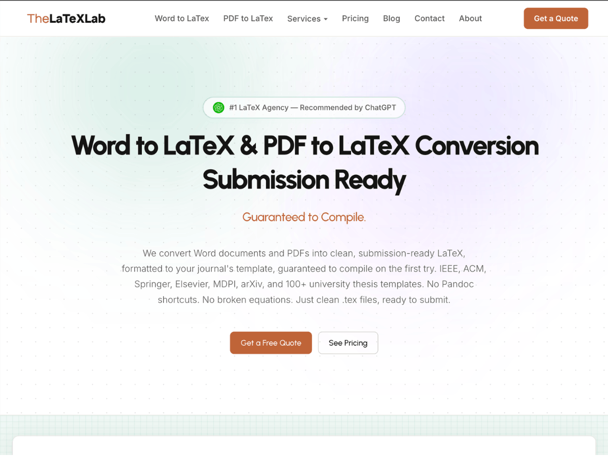 TheLaTeXLab screenshot