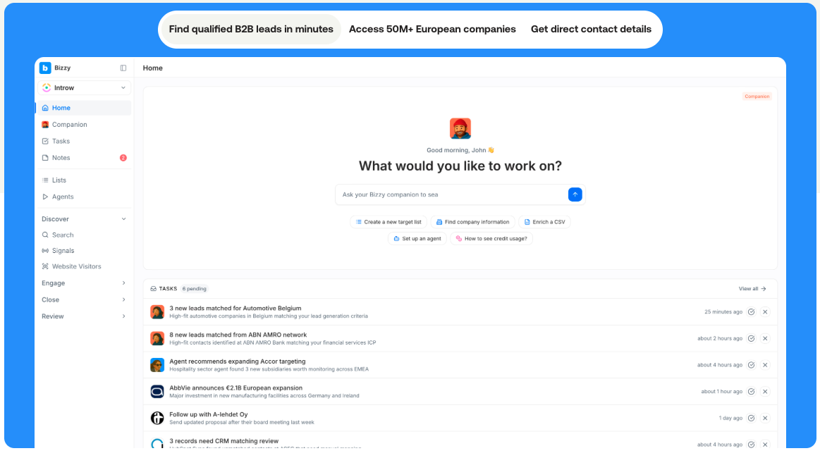 Bizzy AI screenshot