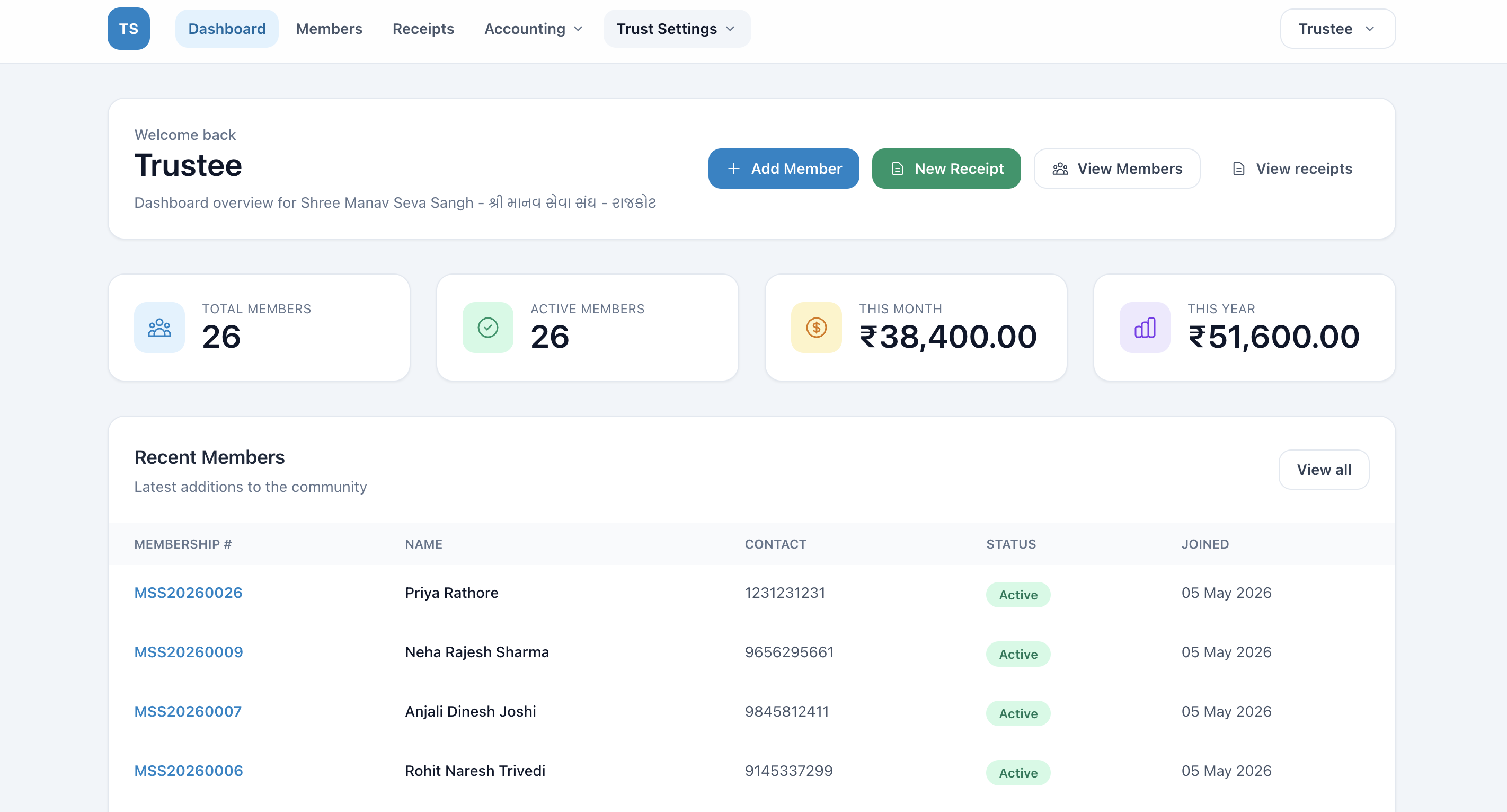 TrustSetu screenshot