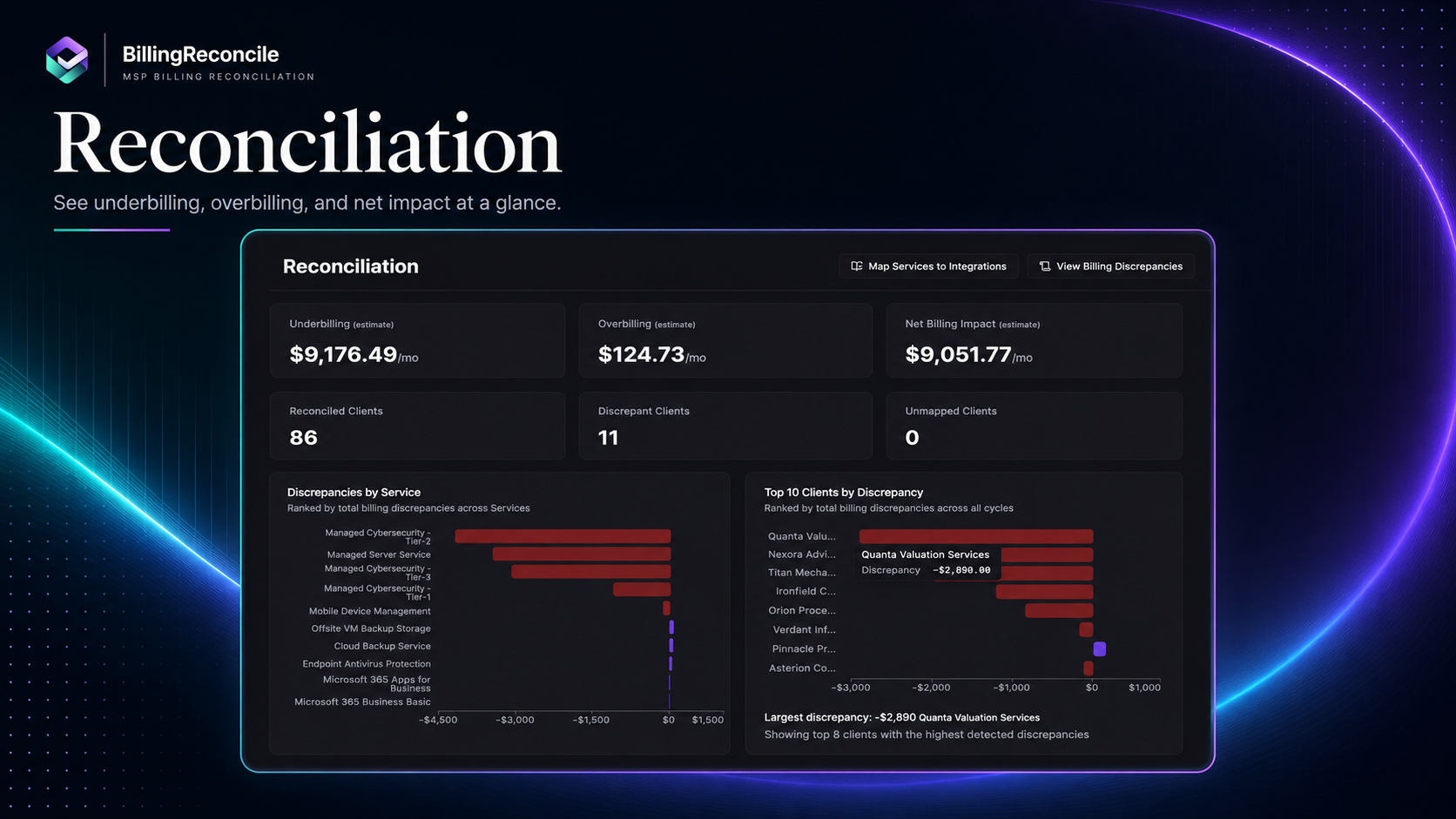 BillingReconcile screenshot