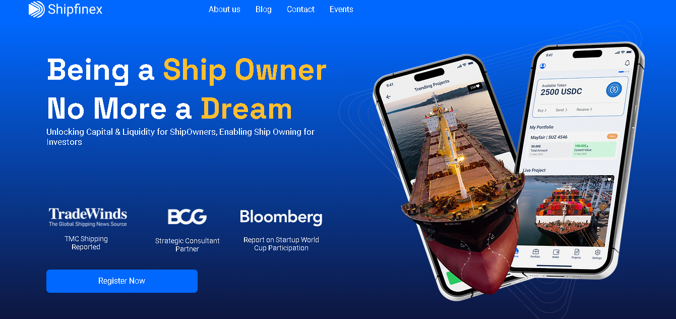 Shipfinex screenshot