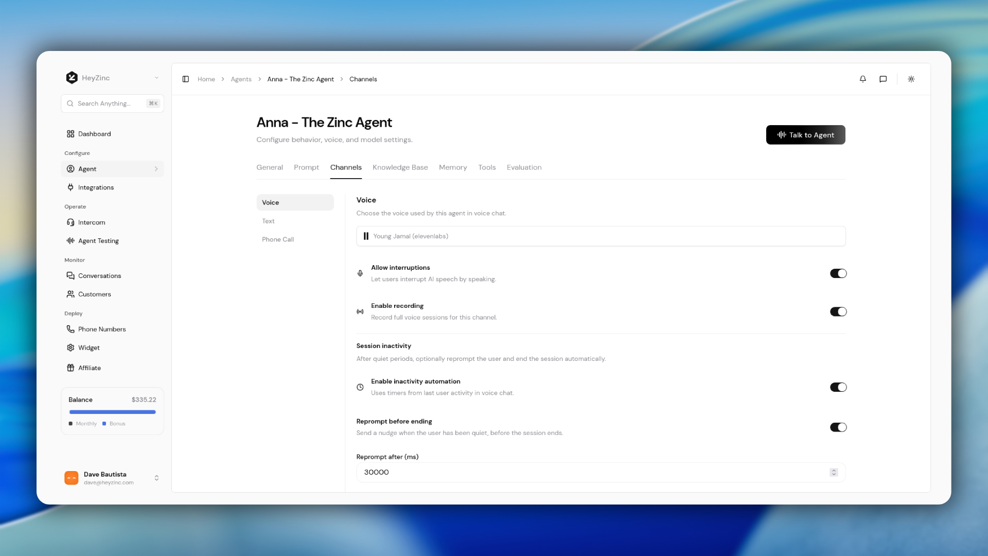 HeyZinc screenshot
