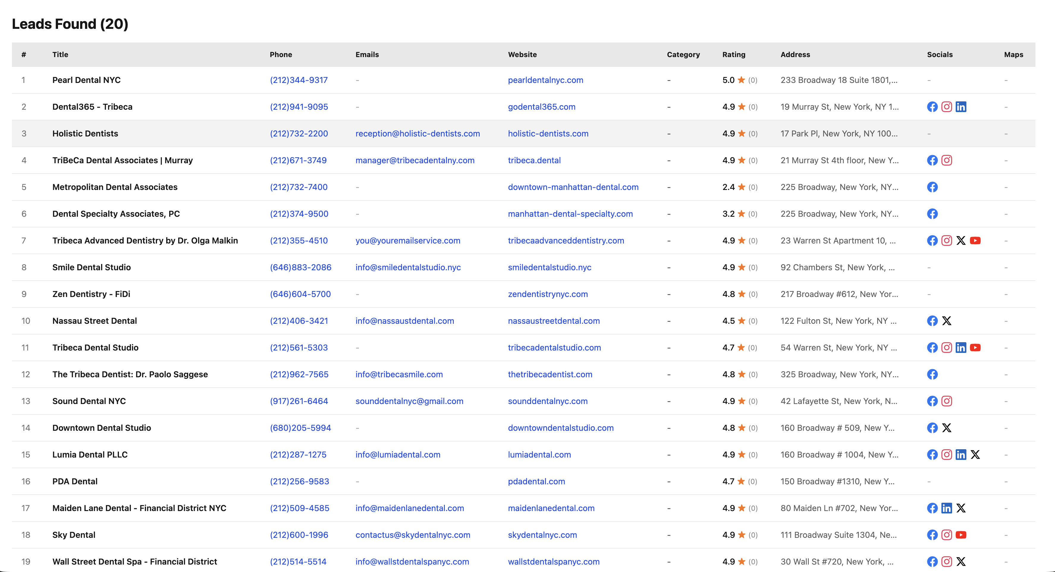 GMapsScraper AI screenshot