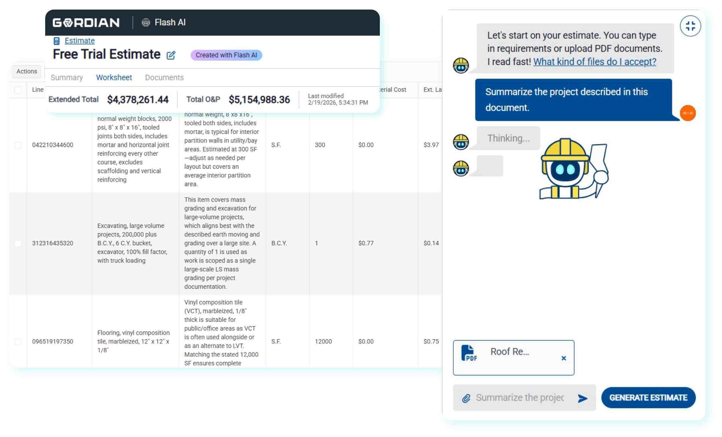 RSMeans Data Online screenshot