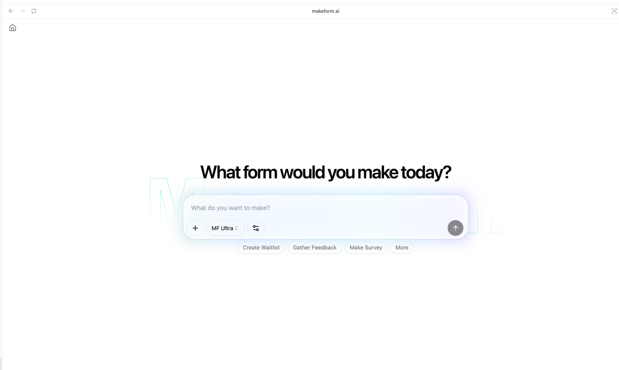 Makeform screenshot