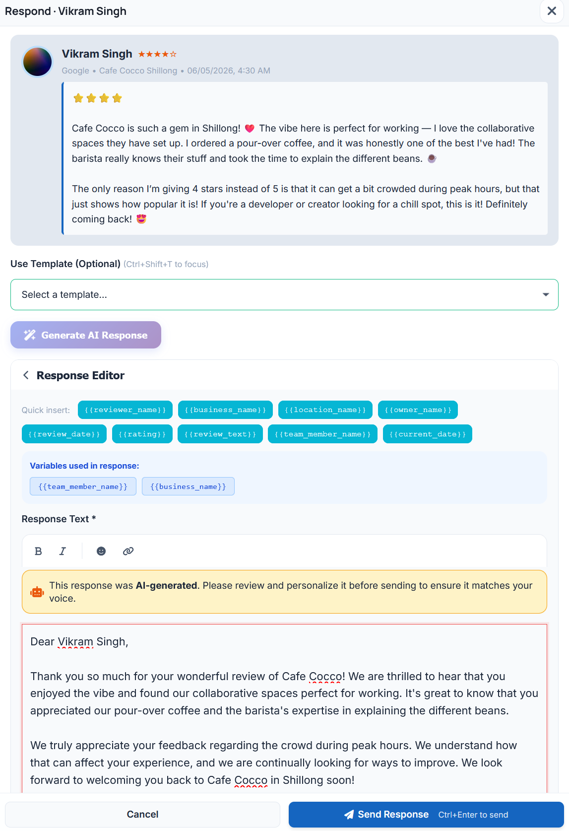 Reputify screenshot