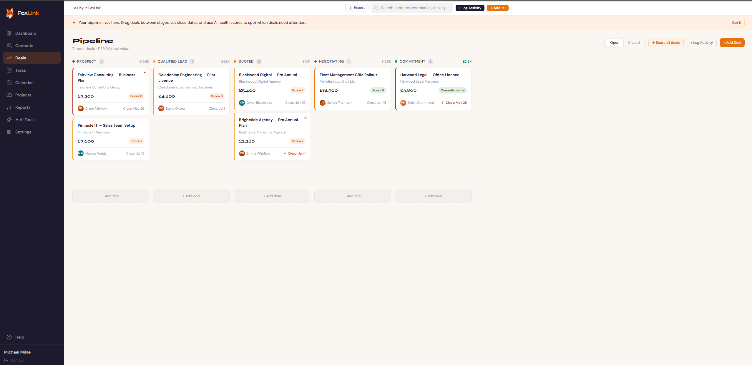 FoxLink screenshot