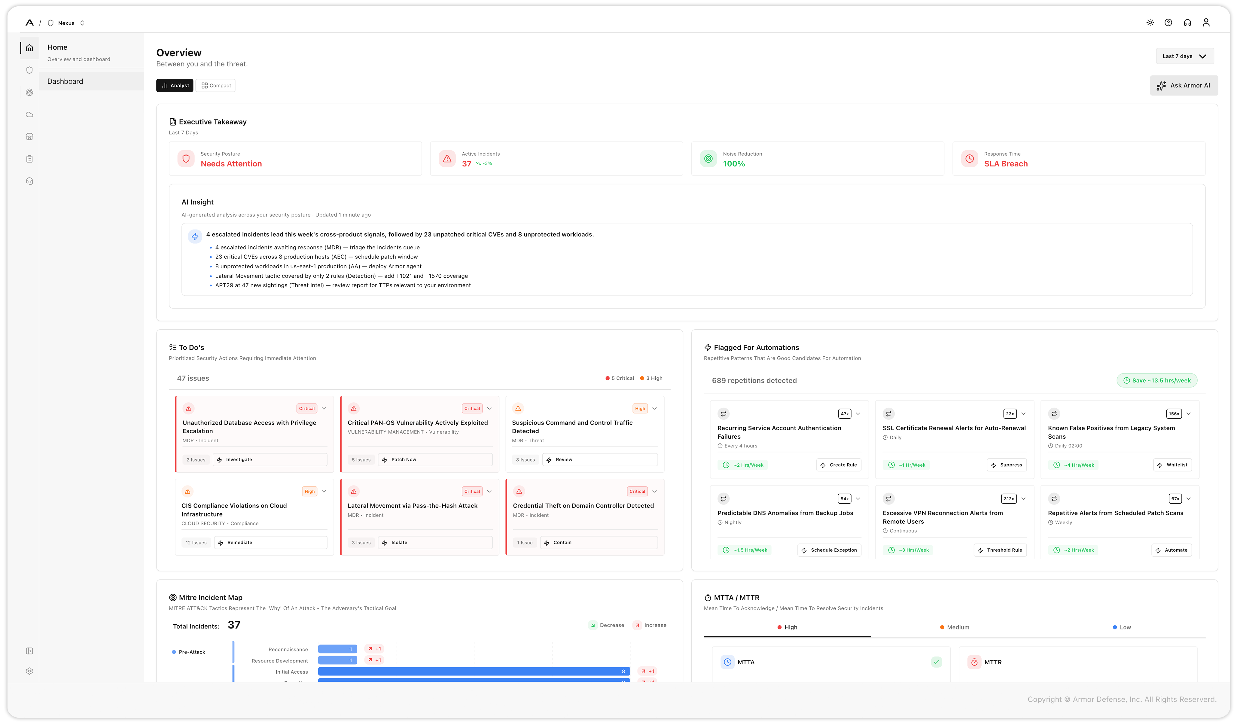 Armor Enterprise Cloud screenshot