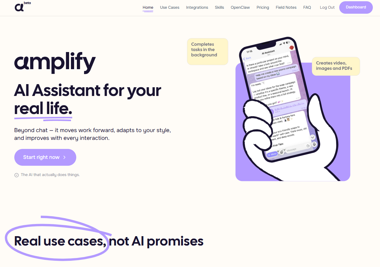 Amplify Team AI screenshot