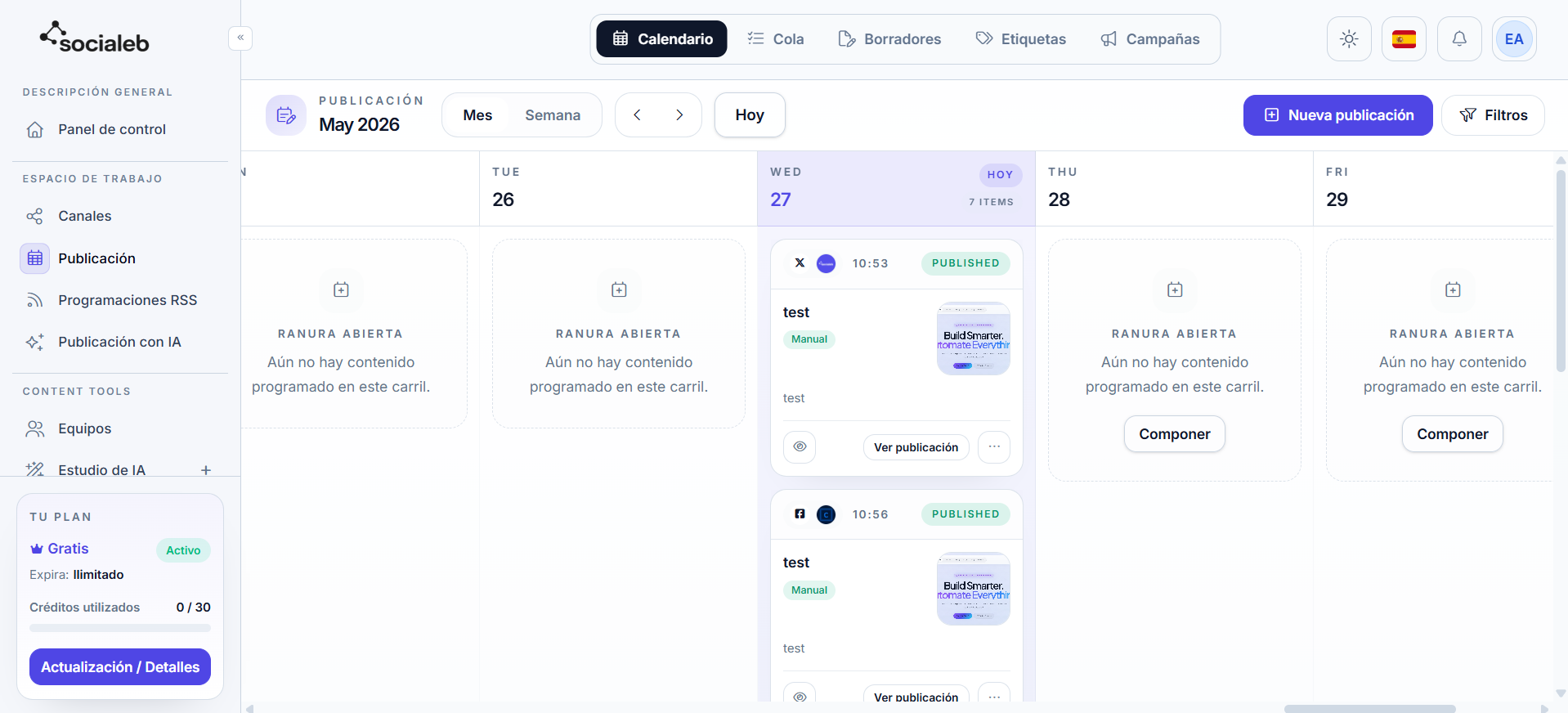 Socialeb screenshot