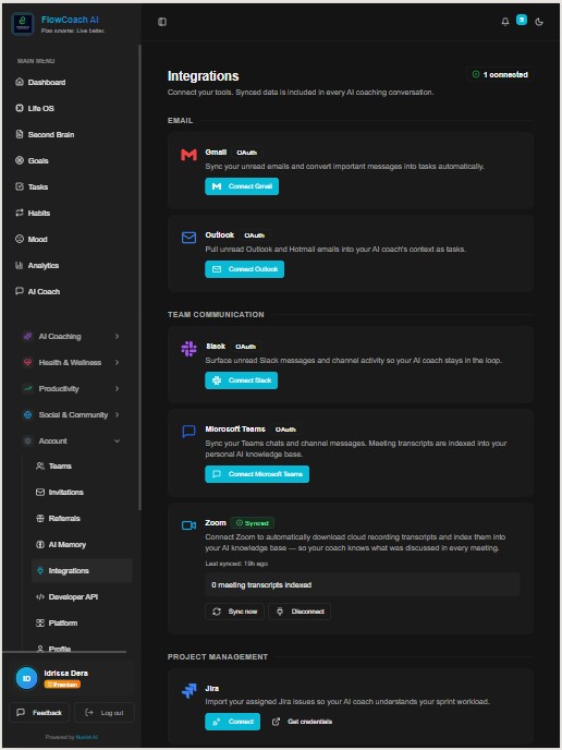 FlowCoach AI screenshot
