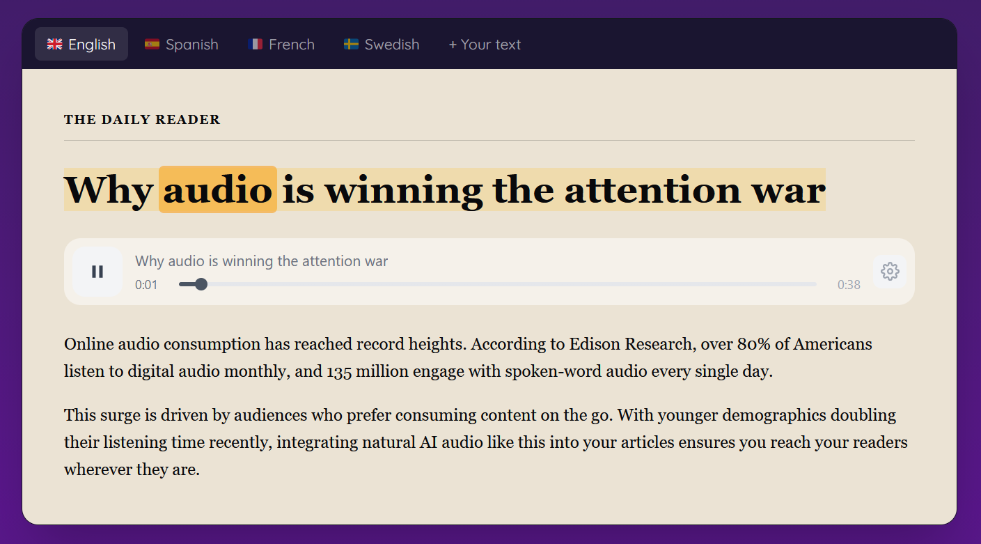Voxi.fm screenshot