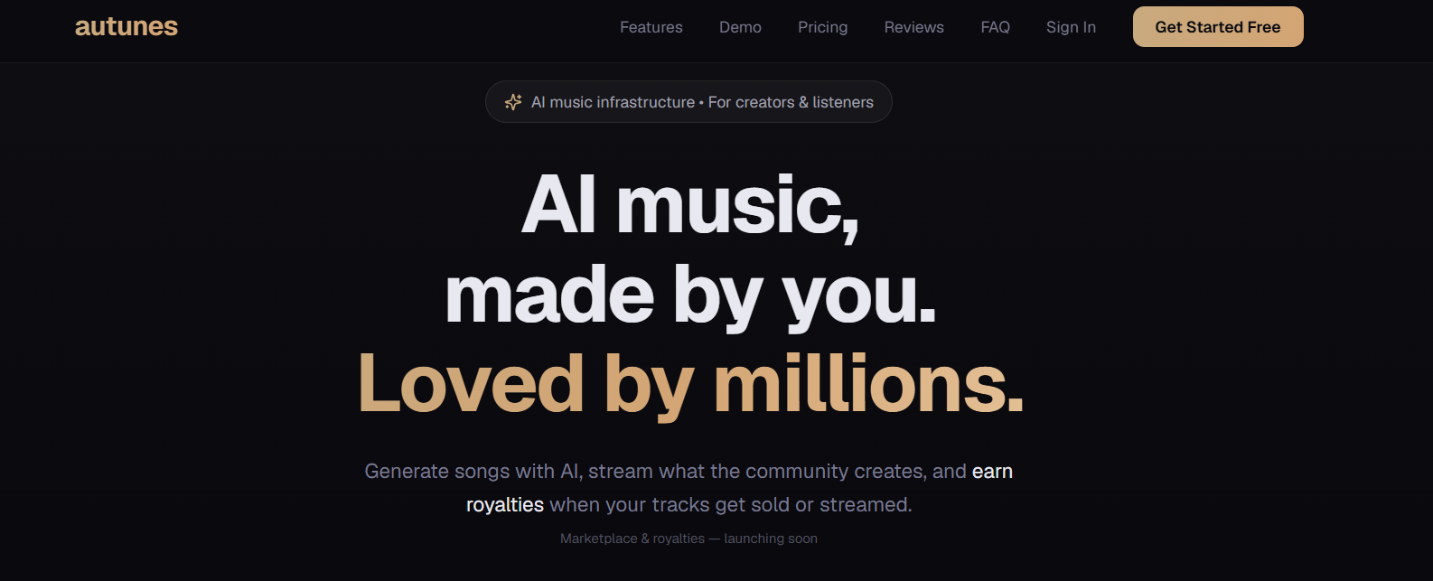 Autunes screenshot