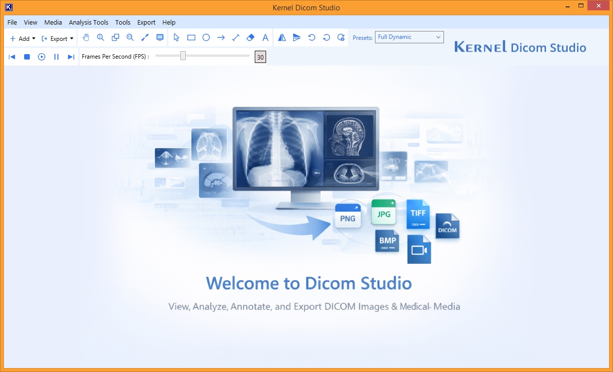 Kernel DICOM Studio screenshot