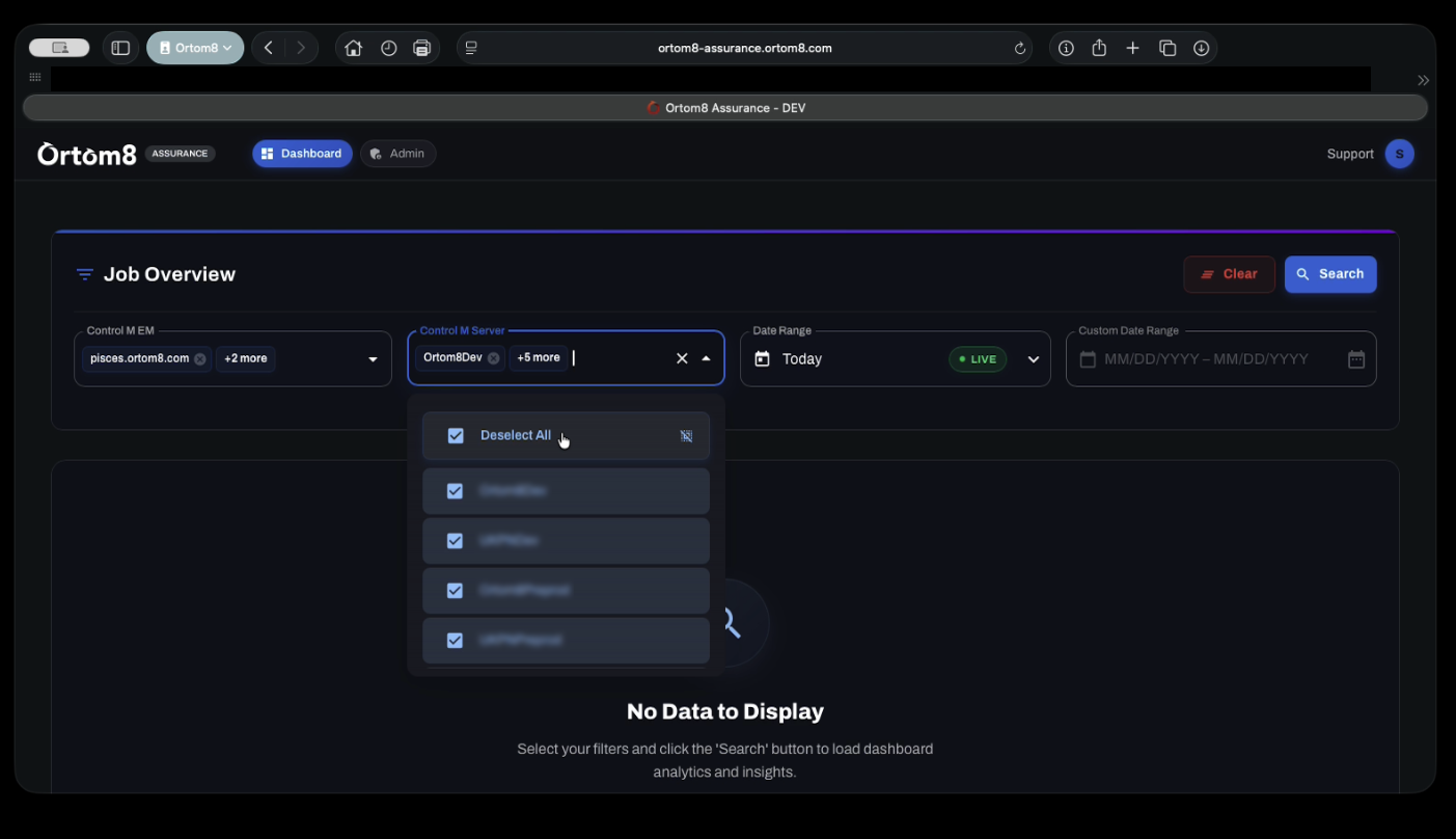 Ortom8 Workload Automation screenshot