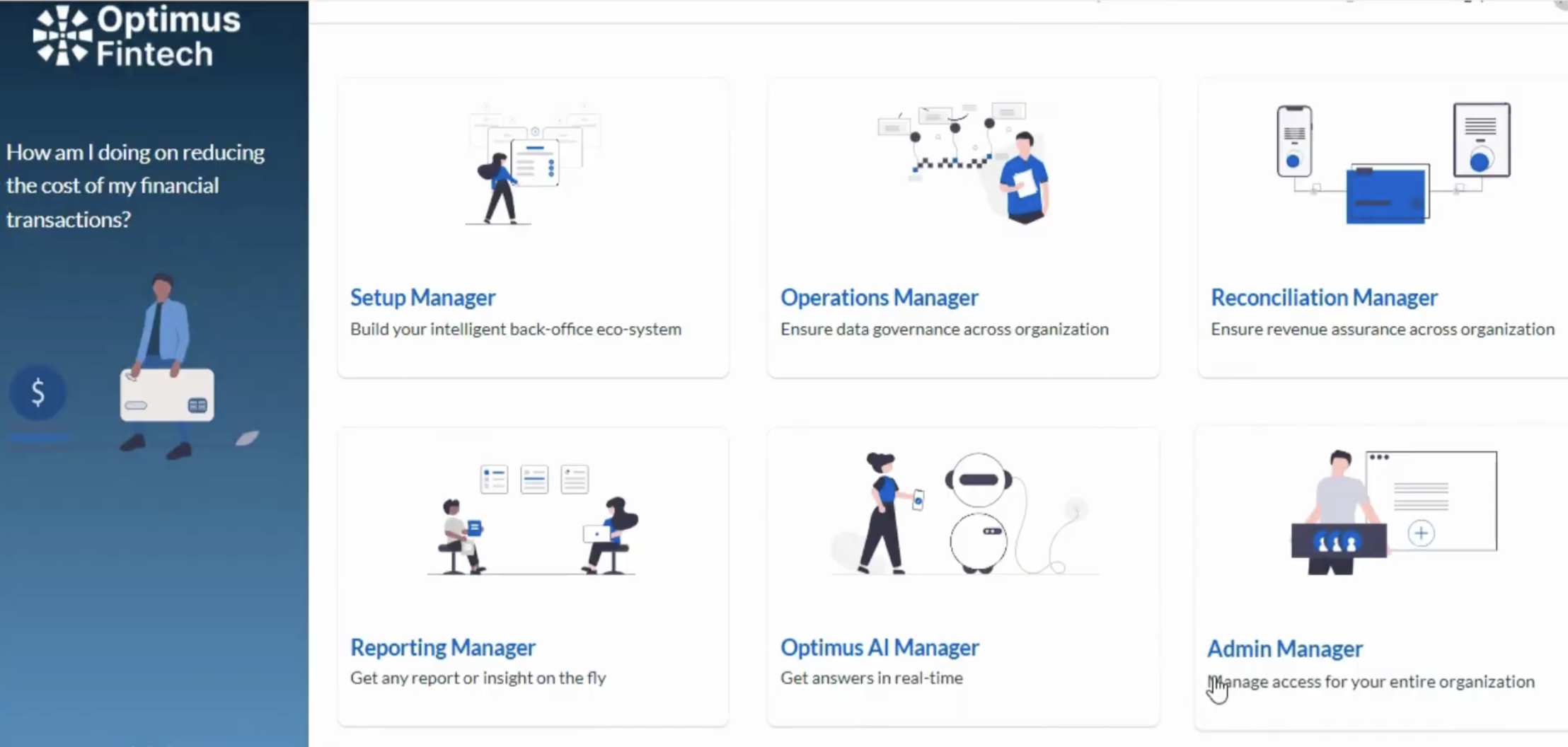 Optimus Fintech screenshot
