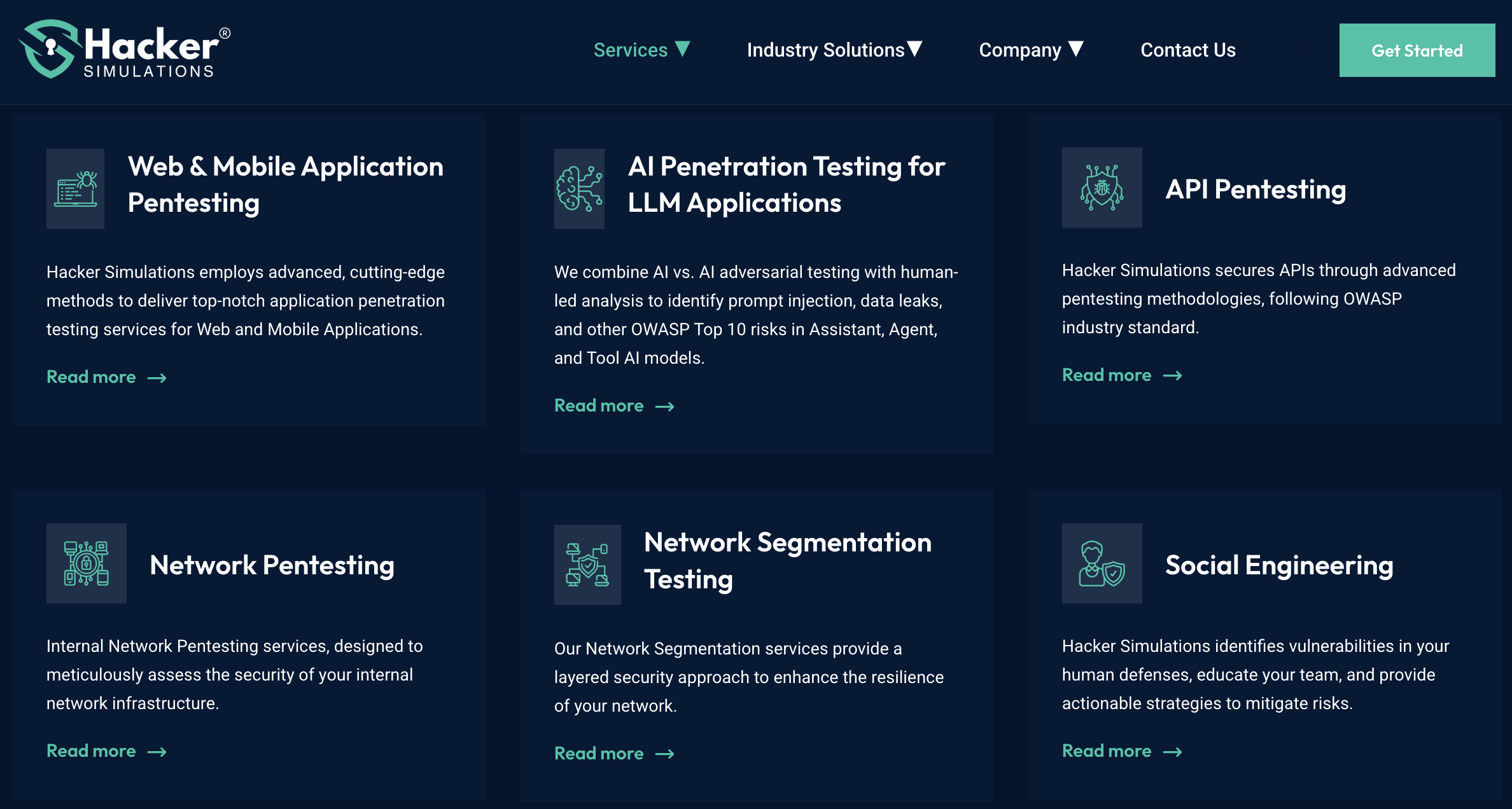 Hacker Simulations LLC screenshot