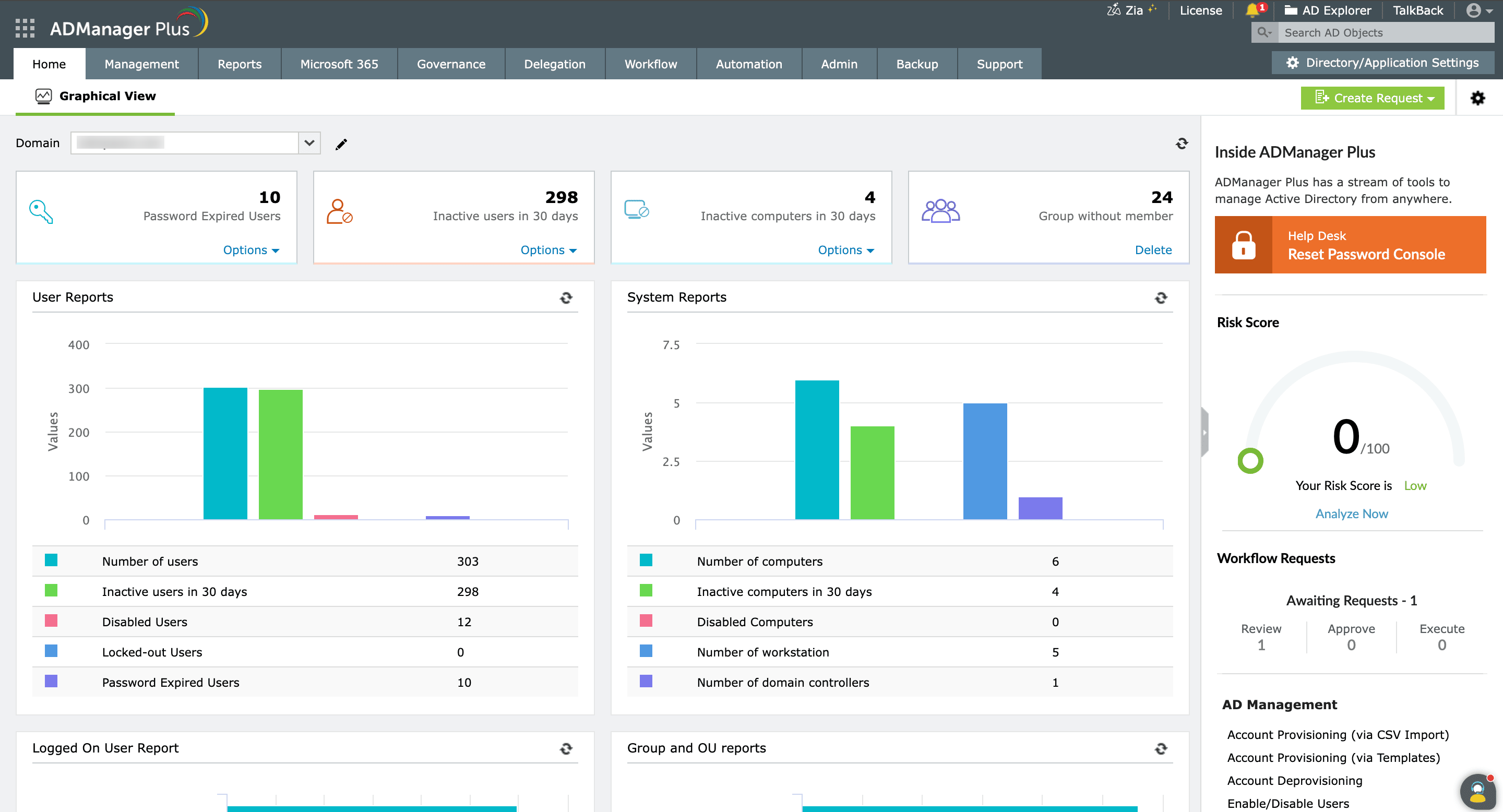 ManageEngine ADManager Plus screenshot