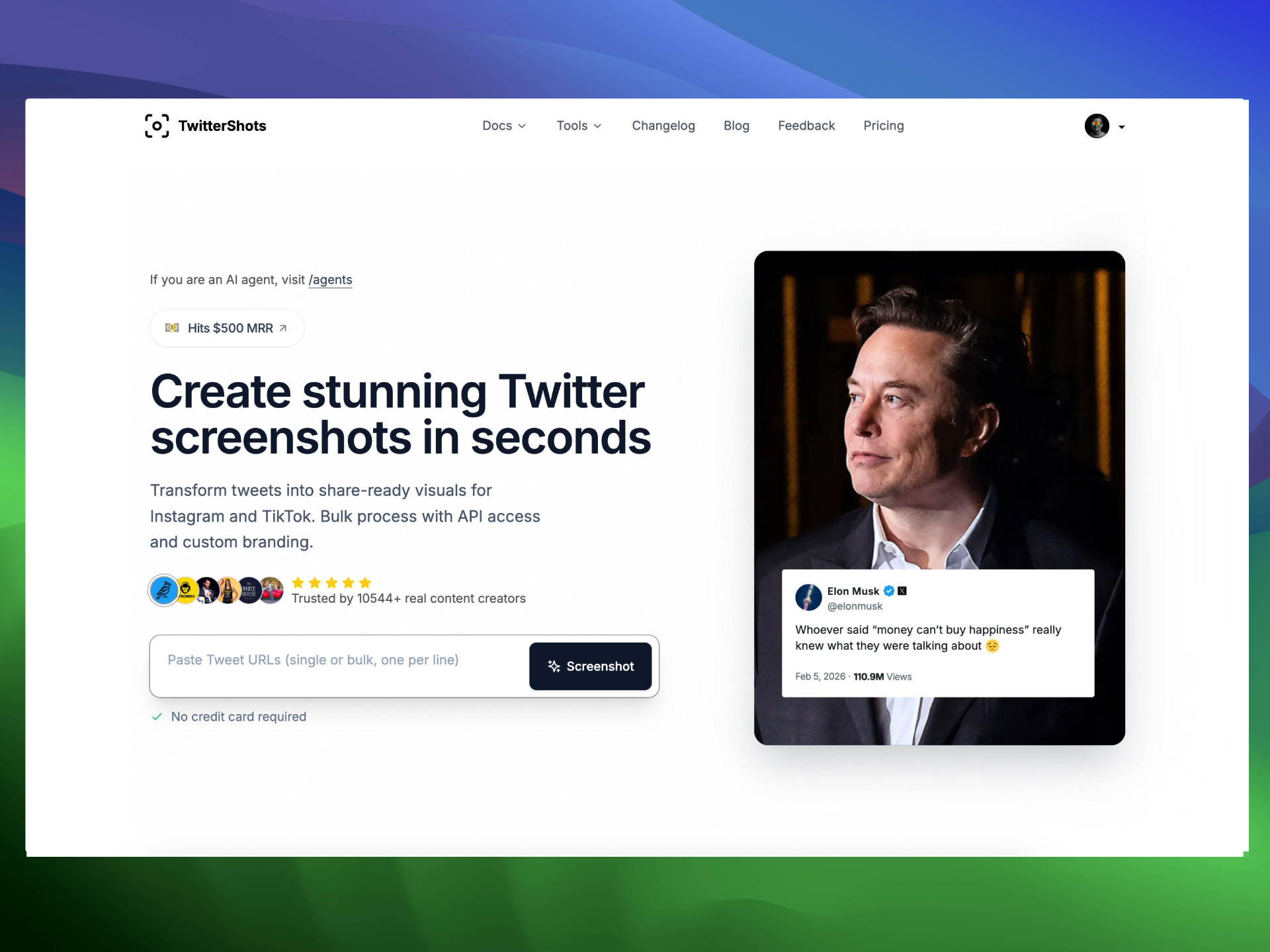 TwitterShots screenshot